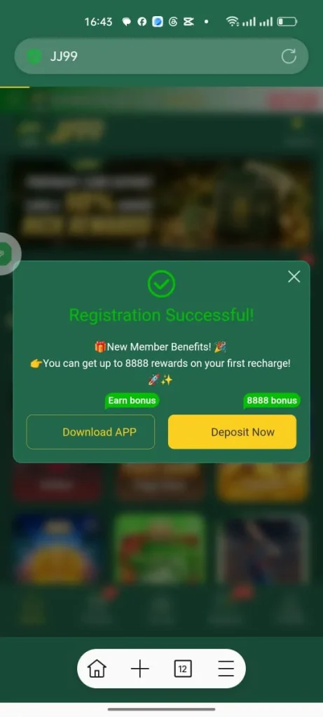 JJ99 Game Welcome Bonus