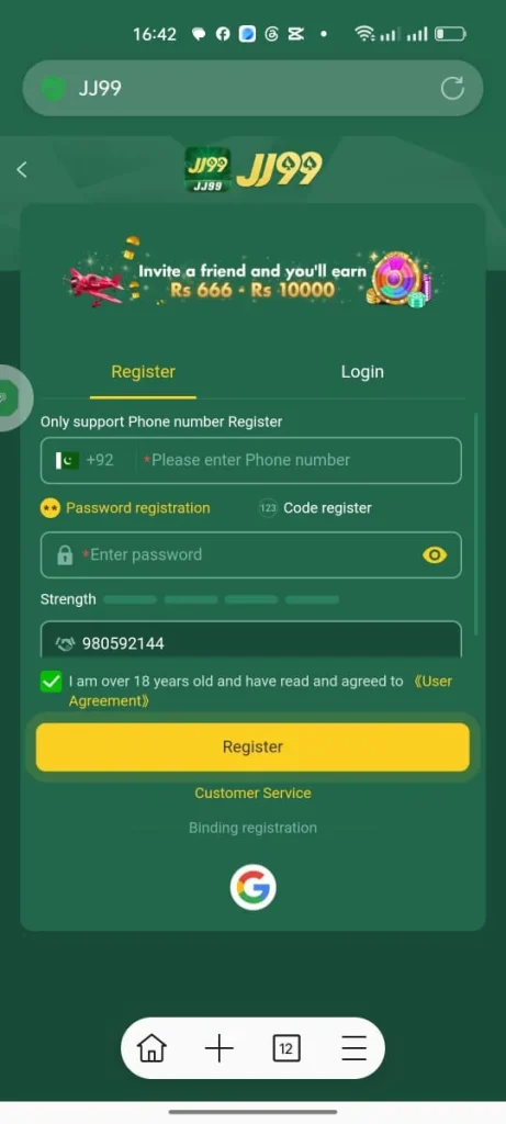 JJ99 Register